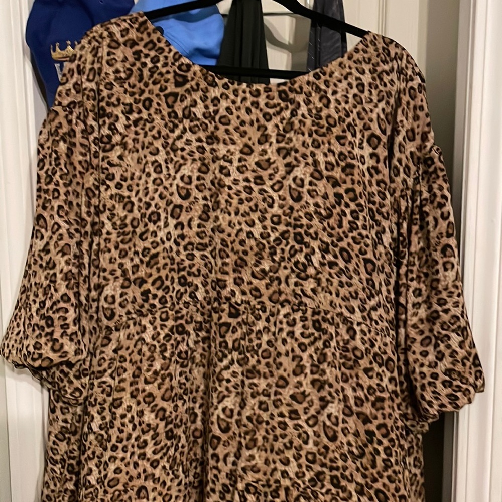Boutique lightweight Cheetah Dress